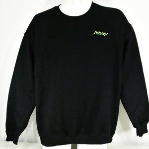 SOBEYS Grocery Store Employee Uniform Black Sweatshirt Shirt Size 2XL NWT